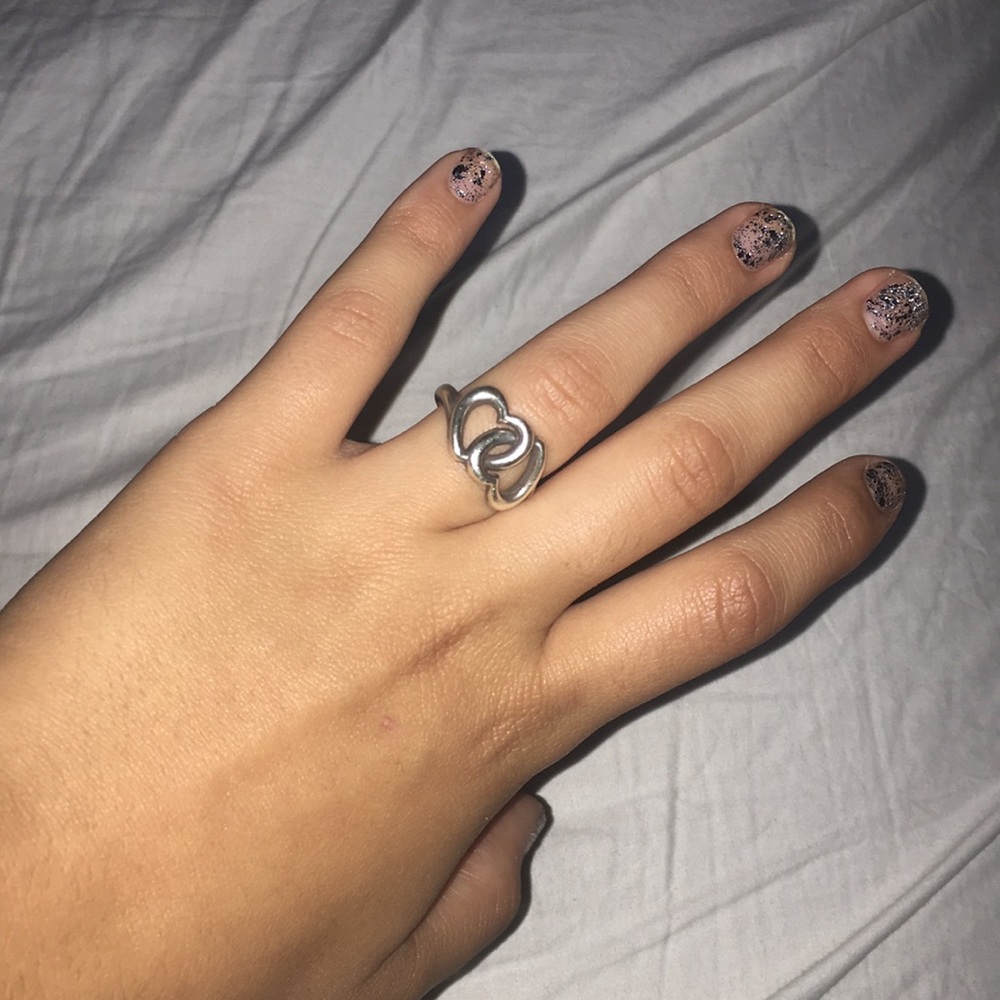 James Avery linked heart ring